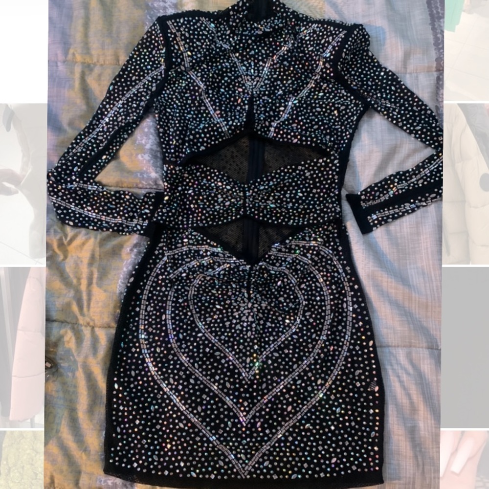 Black Crystal Dress